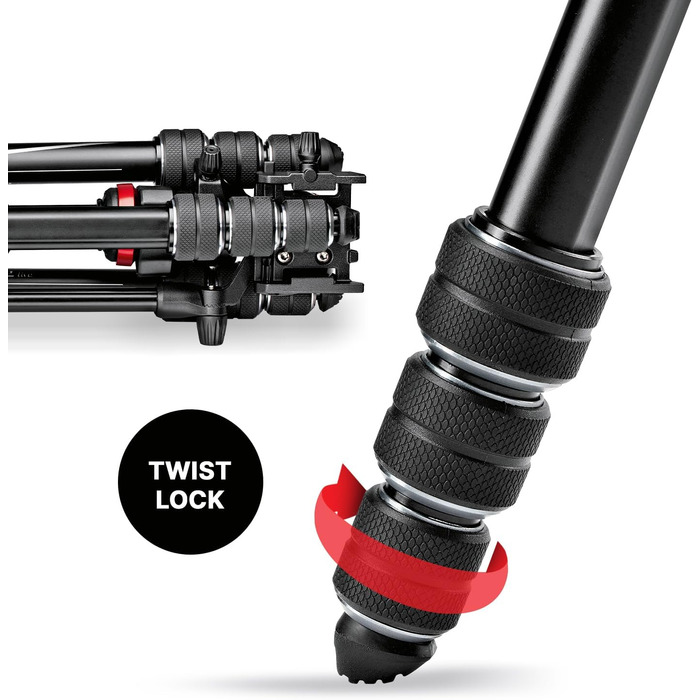 Manfrotto Befree Live: штатив для відеозйомки з відео-головкою, для DSLR, беззеркальних та відеокамер