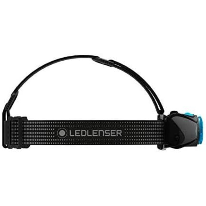 Налобний ліхтар Ledlenser MH7, 600 Люмен, акумуляторний, LED, чорний/синій, фокусування, до 60 годин роботи, червоне світло, робота на 2xAA батарейках, захист від випадкового ввімкнення, для туризму та активного відпочинку