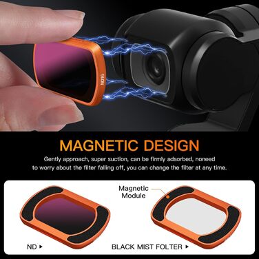 Набір фільтрів ND для DJI Osmo Pocket 3 Creator Combo (CPL, UV, VND), MINGVEN