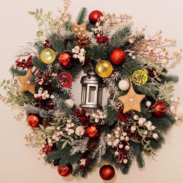 Набір прикрас на ялинку: новорічні кулі Рожево-золоті, 100 шт., різні розміри (3см, 4см, 6см), пластик