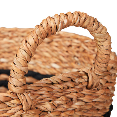 Relaxdays Set of 3 Storage Baskets made of Seagrass