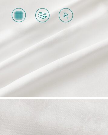 SONGMICS Pillow Set of 4, 50 x 70 cm, 800g Filling, Soft Brushed Polyester Cover, Pillow, Machine Washable at 60°, with Storage Bag, Cloud White TBP006W04