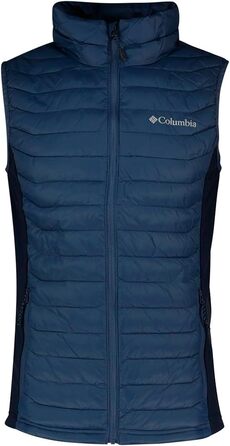 Жилет Columbia Powder Pass для чоловіків, пуховий, утеплювач, XXL, Dark Mountain/Collegiate Navy