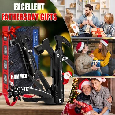 Мультитул BIBURY 12-в-1 для чоловіків: інструмент для кемпінгу, виживання, подорожей та дому