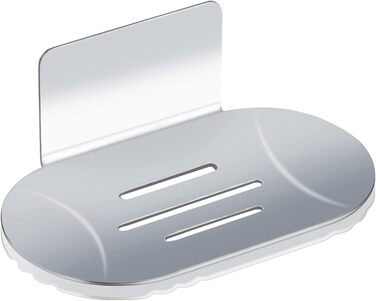 Підставка для мила на стіну без свердління, нержавіюча сталь, HONZUEN | Мильниця для ванної кімнати та кухні