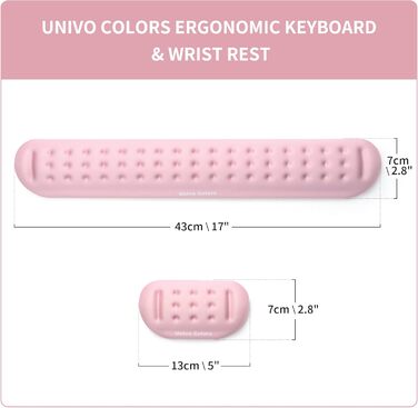 Підкладка для зап'ястя Univo Colors Marineblau: Memory Foam, Ергономічна, для Комп'ютера, Ноутбука, Ігрових Мишей та Клавіатури