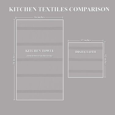 Sticky Toffee Dishcloths made of 100% cotton, terry cloth, 4 pieces, kitchen towels, 40.6 x 71 cm, light brown, soft, absorbent, for restaurant, bar, glass, kitchen towels