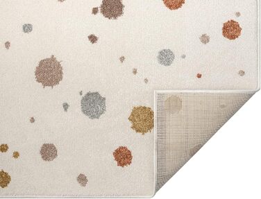 Дитячий килим Beat Kids сучасної колекції, м'який ворс, бежевий з крапками, 120x170 см