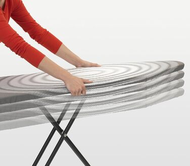 Гладильна дошка Brabantia Bügelbrett B для парогенераторів, 124 x 38 см, чорна