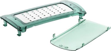 Genius Nicer Dicer Plus (18 частин) - набір для нарізки овочів та фруктів, кухонний інструмент, набір для нарізки кубиками, соломкою, слайсами (смарагдовий)