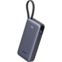 Power Bank UGREEN 20000mAh 45W з USB-C кабелем та швидкою зарядкою PD, сумісний з iPhone, iPad, Samsung Galaxy, ноутбуками