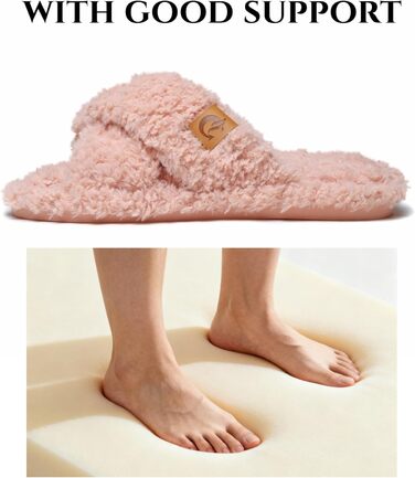 Жіночі плюшеві халапи (тапочки) SmarTigi, зимові, теплі, м'які, з антиковзким покриттям, рожеві (42/43 EU)
