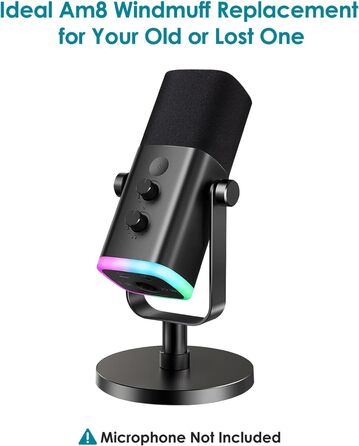 Кріплення для мікрофона FIFINE AM8, білий - Шарнірний штатив для мікрофона, сумісний з FIFINE Recording XLR/USB мікрофонами, AM8, YOUSHARES, з адаптером 3/8' - 5/8'