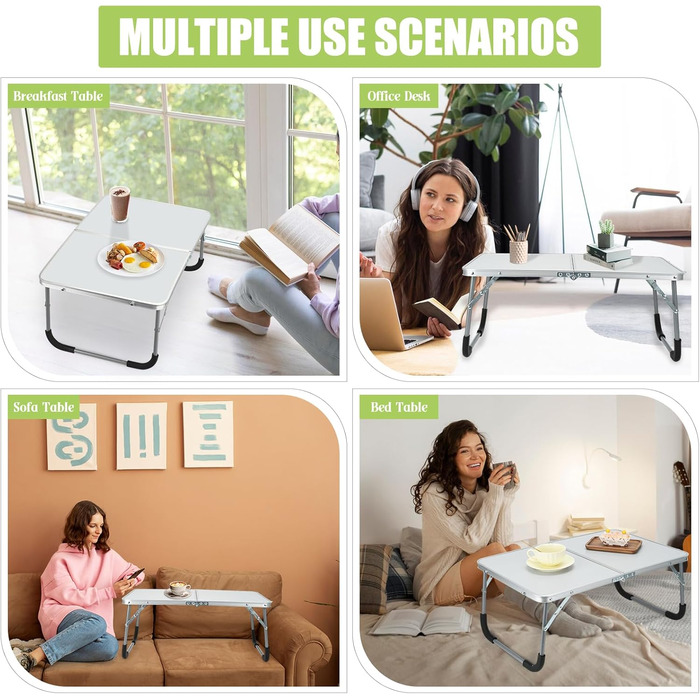 Складаний столик - білий: багатофункціональний, для дому, відпочинку, кемпінгу