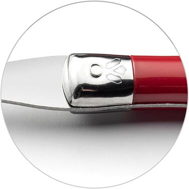 Набір столових приборів Lou Laguiole для стейків (24 шт.) | Набір столових приборів для 6 осіб | Червоний | Нержавіюча сталь | З хвилястим лезом