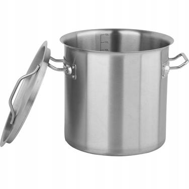 Висока каструля з кришкою 12л 25x25 YATO YG-00012