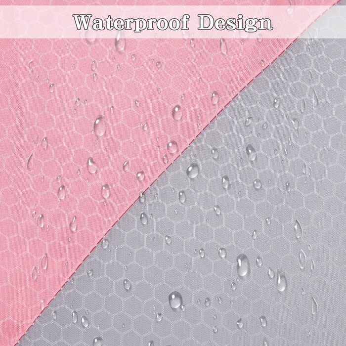 Zusentee 3-4 Season Sleeping Bag - Waterproof, Lightweight & Warm for Adults & Kids Camping, Hiking & Travel (Pink/Gray)