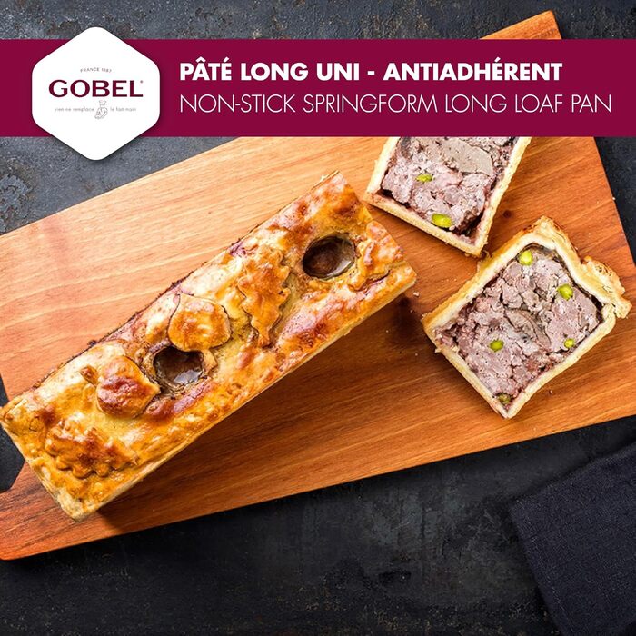 Форма для паштету Gobel Paderno World Cuisine 40x8 см антипригарна з знімним дном