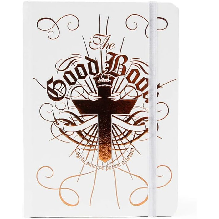 Фляга для напоїв Suck UK 'The Good Book' 120мл, нержавіюча сталь, білий колір