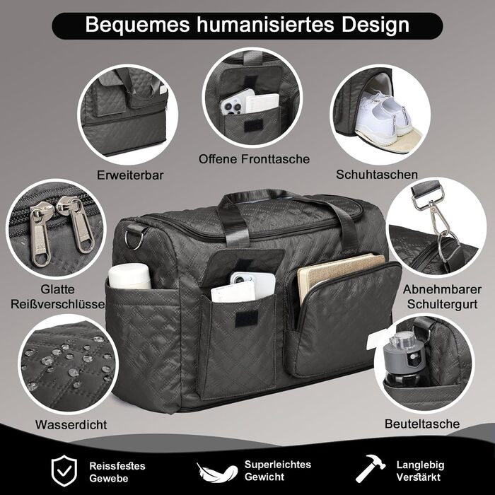 Набір валіз Joyway 6шт: велика, середня, маленька, сумка, косметичка, TSA-замок, зелений/чорний