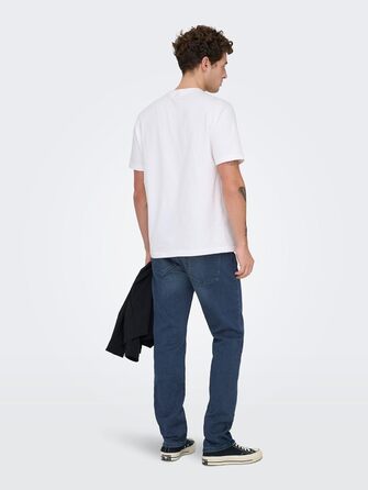 Джинси чоловічі Only Sons Slim Onsloom Dark Blue 32W/32L, синій денім