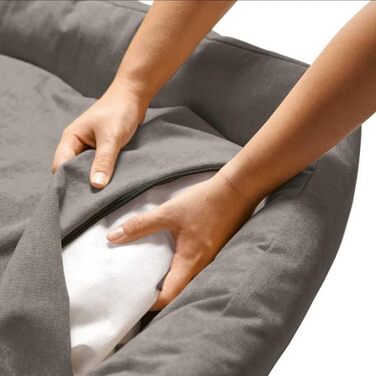 HUNTER EIBY - лежанка для собак, сірого кольору, з технологією Easy Clean, легка у догляді (L)