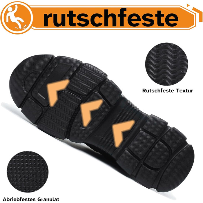 Черевики безпеки для чоловіків та жінок, водонепроникні зимові утеплені черевики з металевим носком, чорні, розмір 43 EU