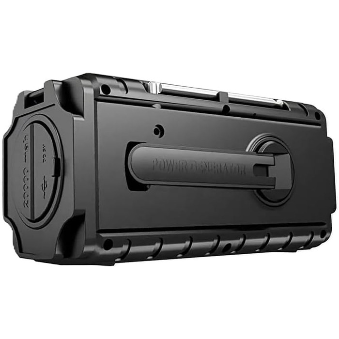 Радіостанція на сонячній батареї та з ручним заводом 20000mAh, AM/FM/SW, USB-зарядка, SOS-сигнал, для кемпінгу та надзвичайних ситуацій, оранжевий