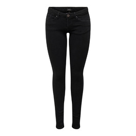 Жіночі скінні джинси ONLY Coral низька талія, чорний денім 28W/30L