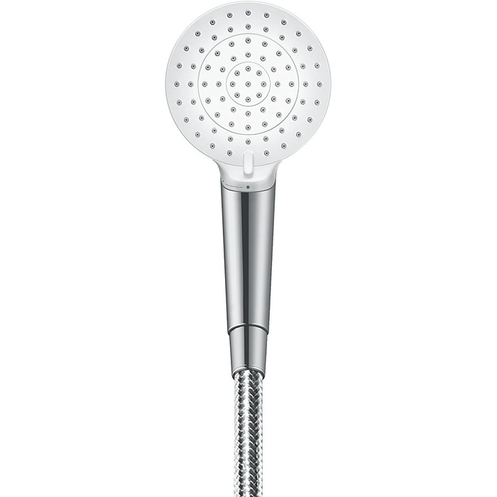 Hansgrohe Crometta Shower Set, 0.65 m, water-saving, White/Chrome (0.90m Set)