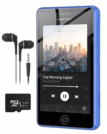 MP3 плеєр AGXOV з Bluetooth, WiFi, Android 4.02