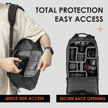 Рюкзак для фотокамери TARION: водонепроникний, з відділенням для ноутбука 14