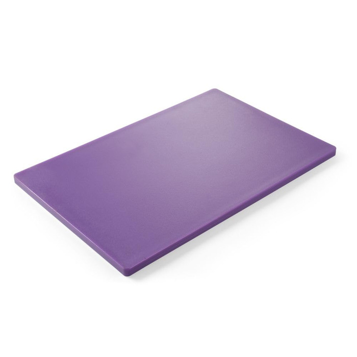 HENDI Cutting Boards, HACCP compliant, double-sided, suitable for allergy sufferers, 600x400x(H)18mm, HDPE 500 plastic, violet.