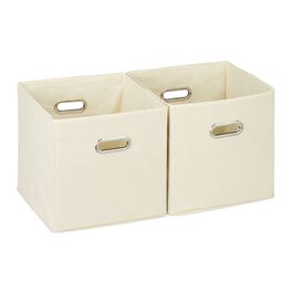 Relaxdays Fabric Storage Boxes, 2-Pack