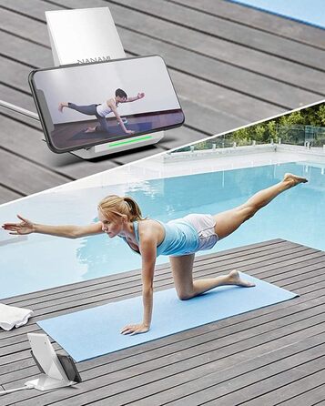 Бездротовий зарядний пристрій NANAMI Qi для iPhone 17/16/15/14/13/12 Pro/11/XS Max/XR/X/8 Plus та Samsung Galaxy S25/S24/S23, білий