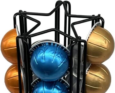 Тримач для капсул Vertuo MaxMiuly - 28 капсул, чорний. Органайзер для капсул Nespresso Vertuo Line