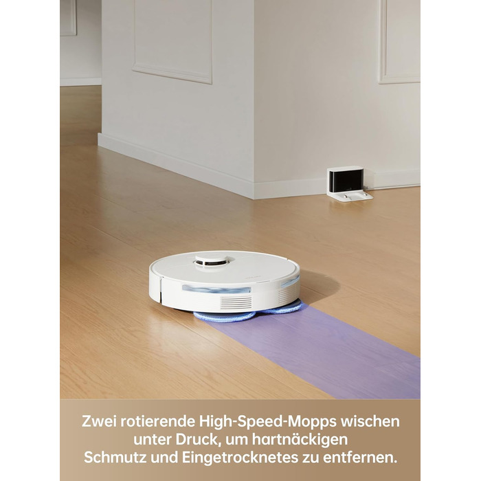 Робот-пилосос Dreame L10s Pro Gen2: 13000 Па, DuoBrush для шерсті тварин, суха та волога прибирання, LDS-навігація, 5200 mAh