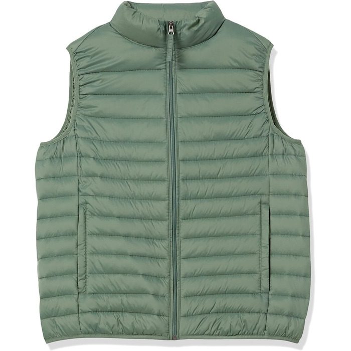 Amazon Essentias: чоловіча вітроводовідний жилет з можливістю складання (XL, зелений)