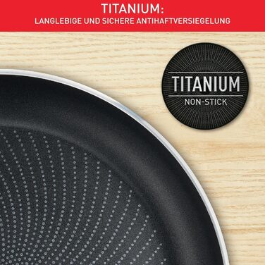 Сковорода Tefal Infinite індукційна 28 см, нержавіюча сталь, антипригарне покриття, термоіндикатор