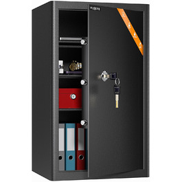 Сейф Safe Tresor WASJOYE з ключем для дому/офісу, 67л (25x35x25 см)