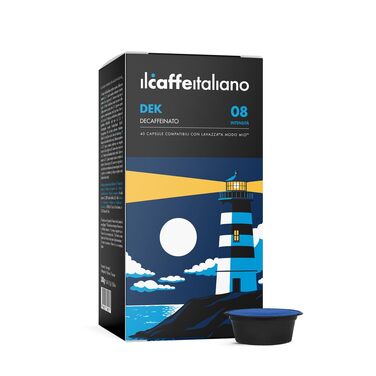 Набір кавових капсул Il Caffè Italiano сумісні з Lavazza A Modo Mio, декаф (без кофеїну), 120 шт по 7.5 г, Frhome