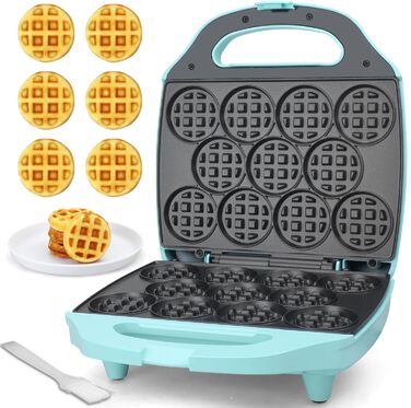 Міні вафельниця Baker's Friend Multi Mini - круглі вафлі 11x5.5 см, для сніданку, бранчу, вечірок, з EU вилкою