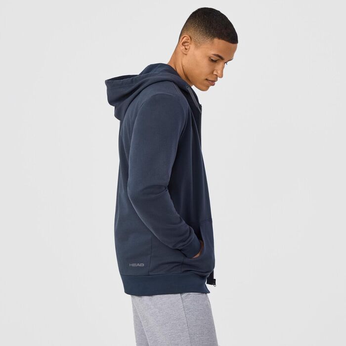 Чоловіча толстовка на блискавці Head Club Original Hoodie Fz, темно-синя, розмір XL