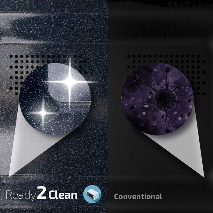 Мікрохвильова піч ProClean 3010, 20 л, покриття Ready2Clean, 700 Вт, 6 функцій, таймер 30 хв, режим розморожування, білий колір