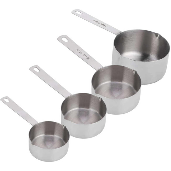 Stainless steel measuring spoon for baking, measuring cup, scoop with scale, kitchen supplies, tableware, utensils (measuring weight: 60 ml) (one color, 60 ml)