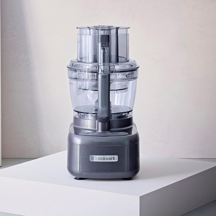 Cuisinart Expert Prep Pro / 9-in-1 Food Processor: Chopping, mixing, slicing, shredding, dicing, pureeing, kneading, spiralizing, blending / Includes 3 blades and 5 discs / 2 Gray work bowls
