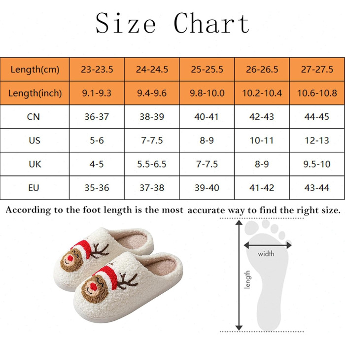 Тапочки жіночі плюшеві з малюнком оленя, теплі, антиковзні, 40/41 EU