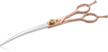 Професійна вигнута ножиця для грумінгу собак 7 дюймів Dream Reach - ножиці для догляду за шерстю собак та котів з японської сталі 440C