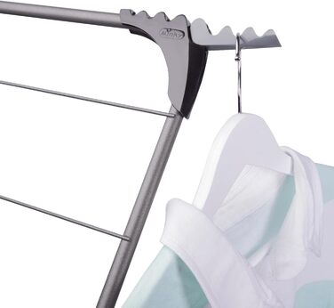 Сушарка для білизни Minky Trio Concertina Plus, 21 м сушильної площі, хром, блакитно-срібляста