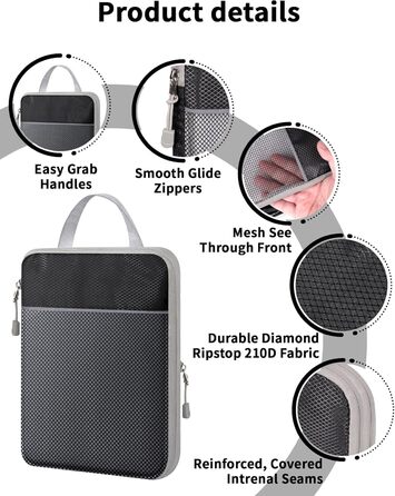 Чоловіча/Жіноча косметичка-органайзер для подорожей, накидна косметичка, прозора косметичка для макіяжу та туалетних аксесуарів (Чорний)